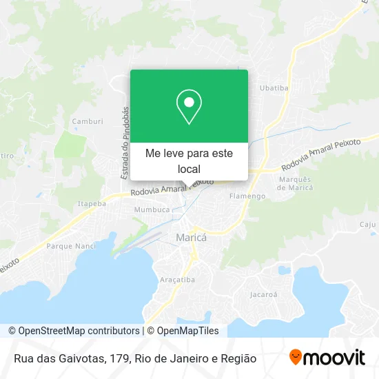 Rua das Gaivotas, 179 mapa