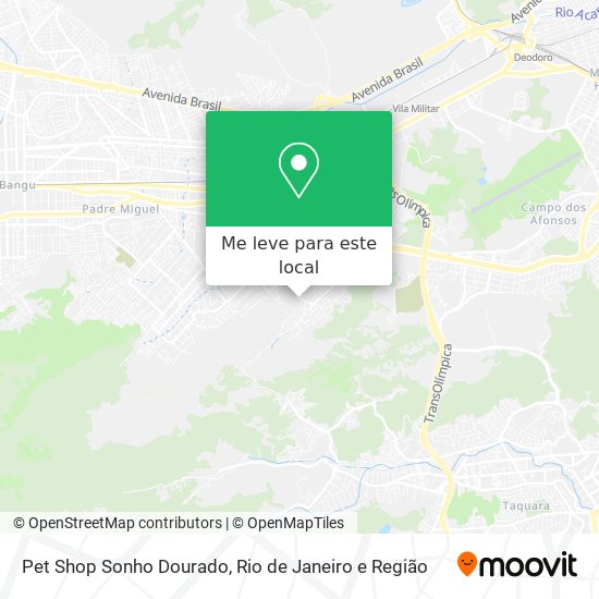 Pet Shop Sonho Dourado mapa