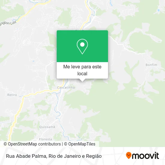 Rua Abade Palma mapa