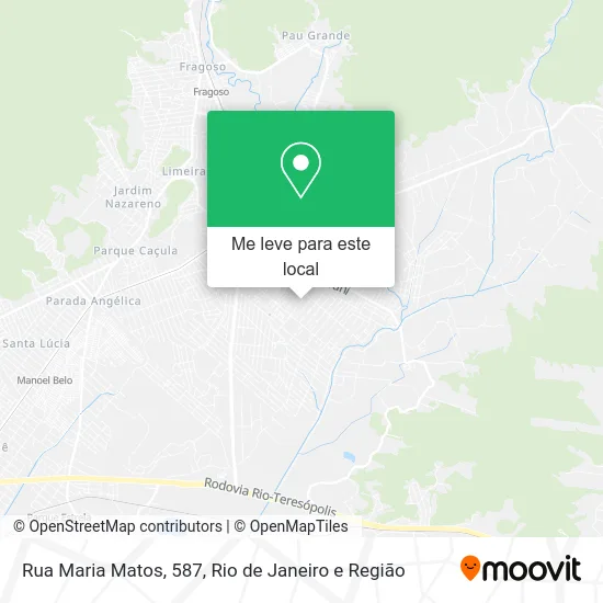 Rua Maria Matos, 587 mapa