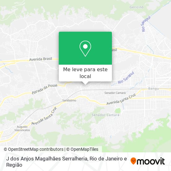 J dos Anjos Magalhães Serralheria mapa