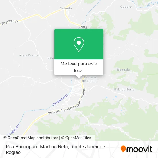 Rua Baccoparo Martins Neto mapa