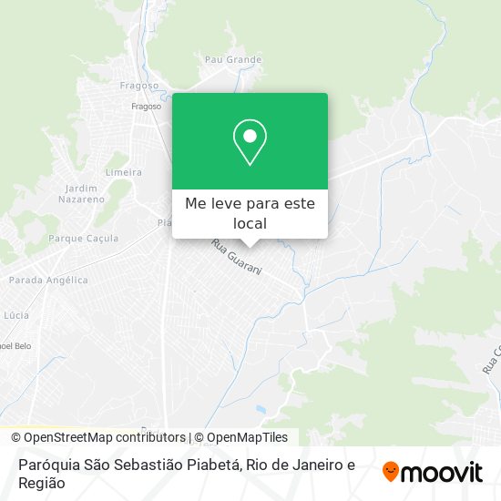 Paróquia São Sebastião Piabetá mapa