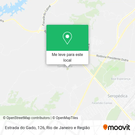 Estrada do Gado, 126 mapa