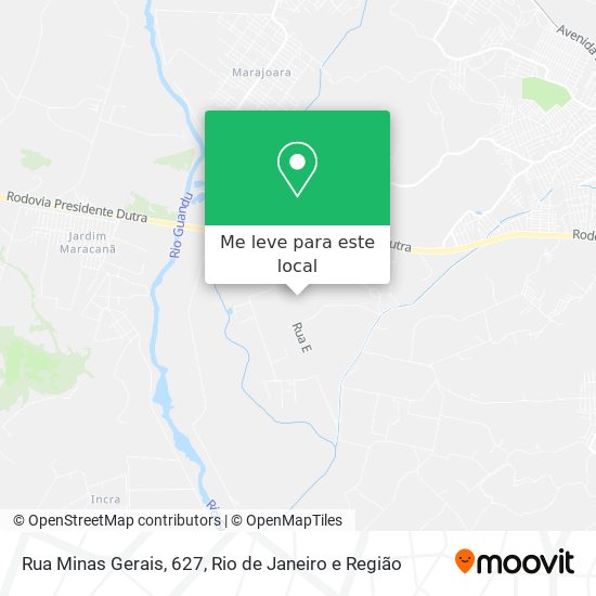 Rua Minas Gerais, 627 mapa