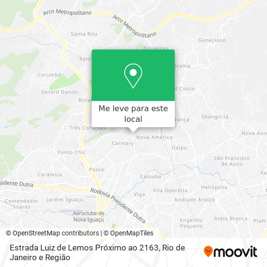 Estrada Luiz de Lemos Próximo ao 2163 mapa