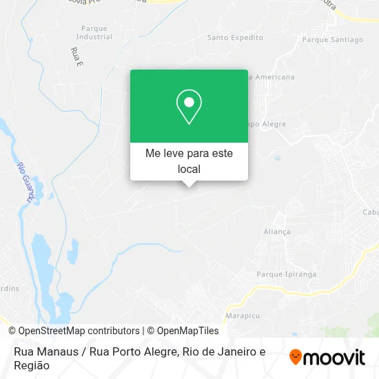 Rua Manaus / Rua Porto Alegre mapa