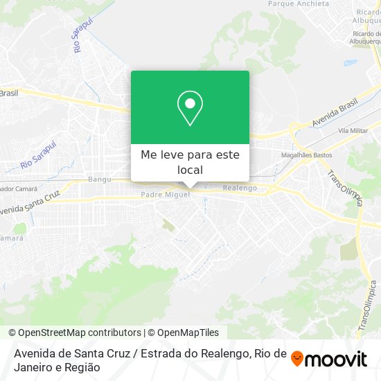 Avenida de Santa Cruz / Estrada do Realengo mapa
