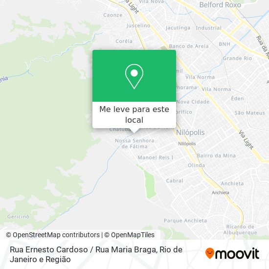 Rua Ernesto Cardoso / Rua Maria Braga mapa