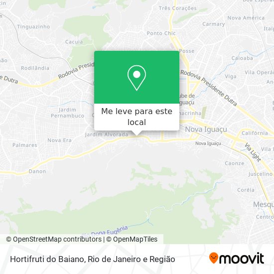 Hortifruti do Baiano mapa