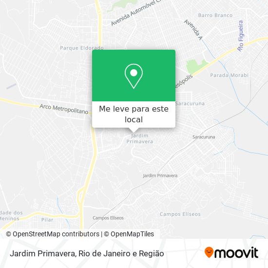 Jardim Primavera mapa