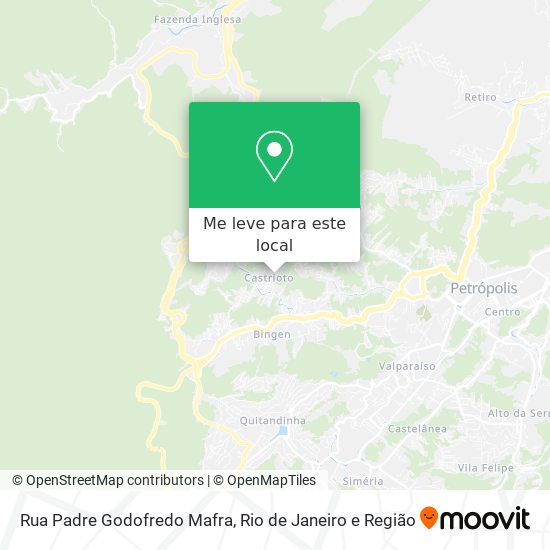 Rua Padre Godofredo Mafra mapa