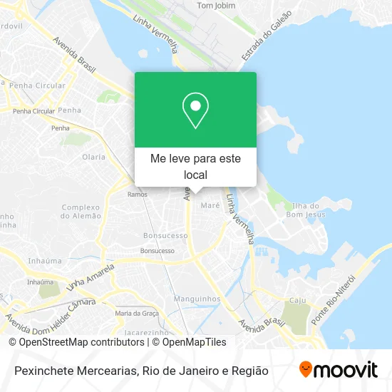Pexinchete Mercearias mapa