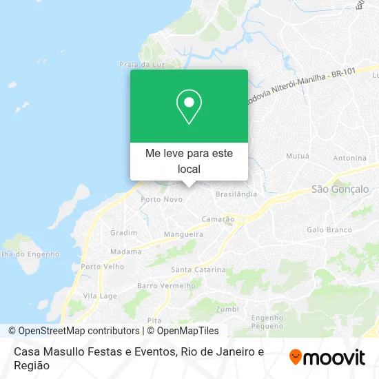 Casa Masullo Festas e Eventos mapa