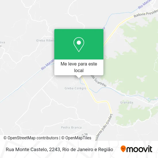 Rua Monte Castelo, 2243 mapa