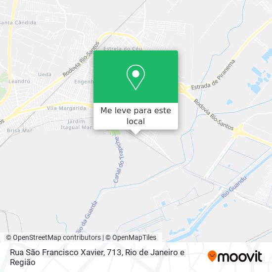 Rua São Francisco Xavier, 713 mapa
