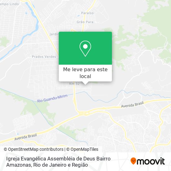 Igreja Evangélica Assembléia de Deus Bairro Amazonas mapa