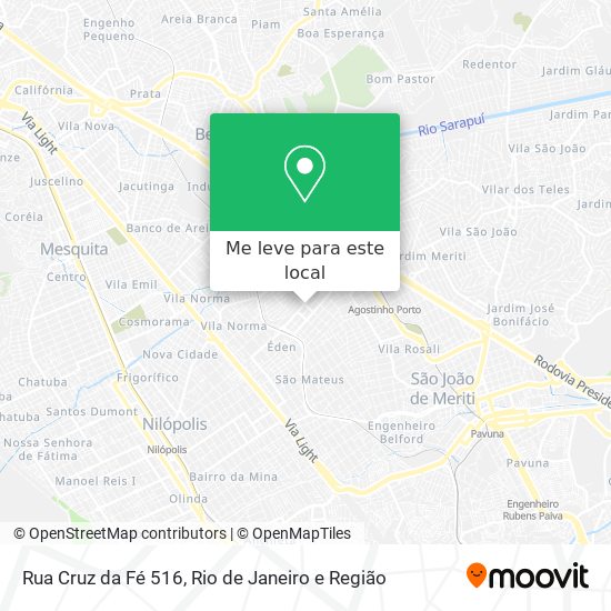 Rua Cruz da Fé 516 mapa