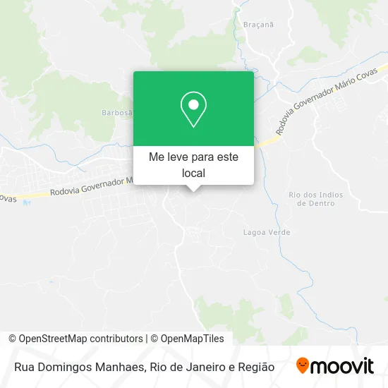 Rua Domingos Manhaes mapa