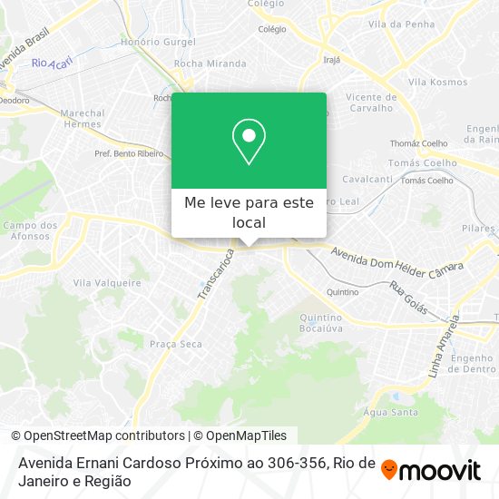 Avenida Ernani Cardoso Próximo ao 306-356 mapa