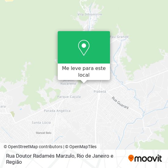 Rua Doutor Radamés Marzulo mapa