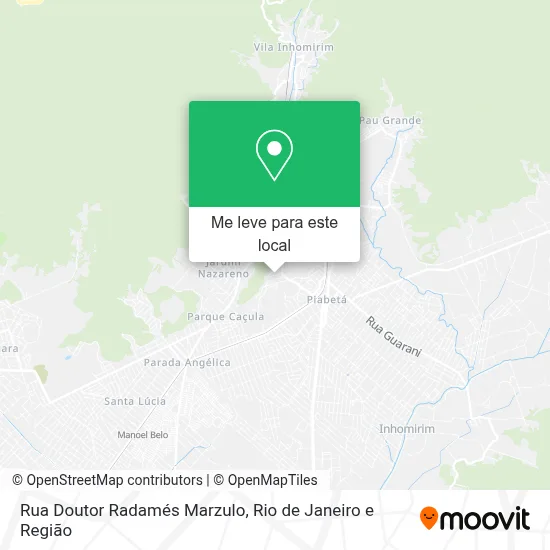 Rua Doutor Radamés Marzulo mapa