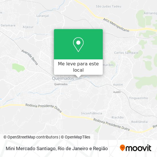 Mini Mercado Santiago mapa