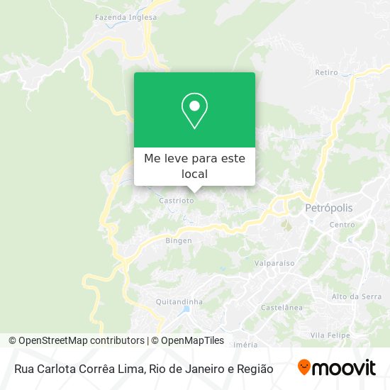 Rua Carlota Corrêa Lima mapa