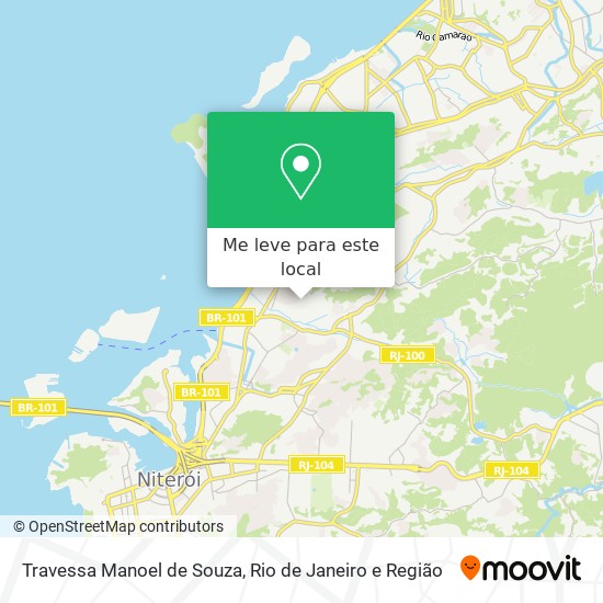 Travessa Manoel de Souza mapa