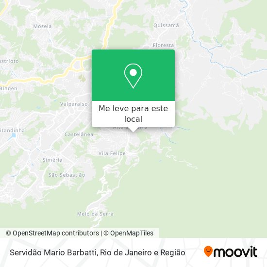 Servidão Mario Barbatti mapa