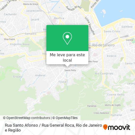 Rua Santo Afonso / Rua General Roca mapa