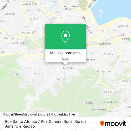 Rua Santo Afonso / Rua General Roca mapa
