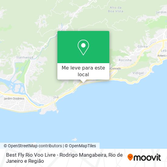 Best Fly Rio Voo Livre - Rodrigo Mangabeira mapa