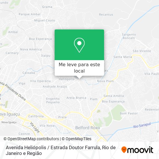 Avenida Heliópolis / Estrada Doutor Farrula mapa