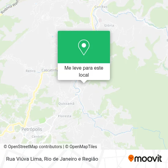 Rua Viúva Lima mapa