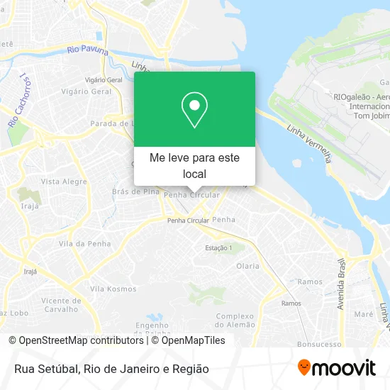 Rua Setúbal mapa