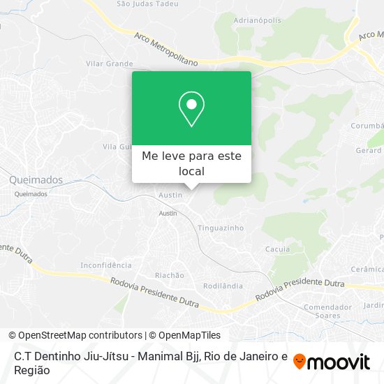 C.T Dentinho Jiu-Jítsu - Manimal Bjj mapa