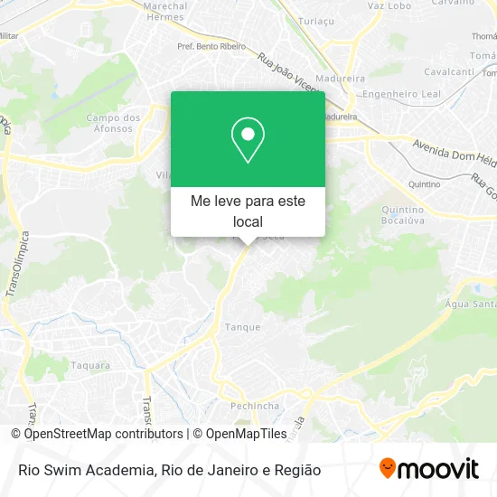 Rio Swim Academia mapa
