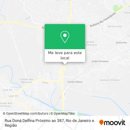 Rua Doná Delfina Próximo ao 387 mapa