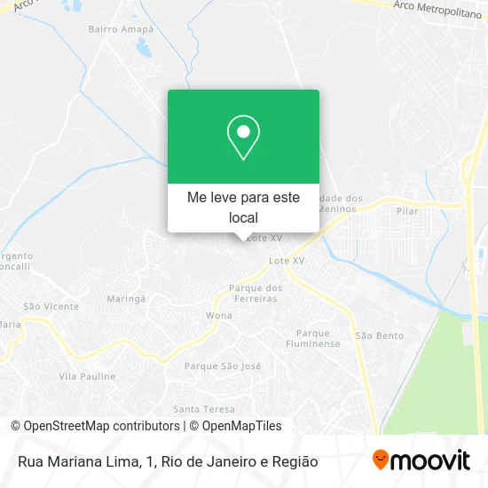 Rua Mariana Lima, 1 mapa