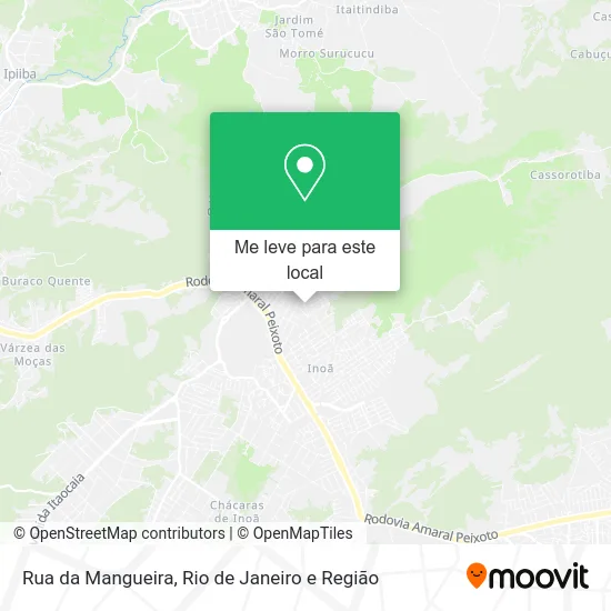 Rua da Mangueira mapa