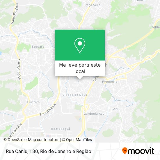 Rua Caniu, 180 mapa