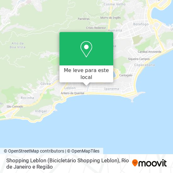 Shopping Leblon (Bicicletário Shopping Leblon) mapa