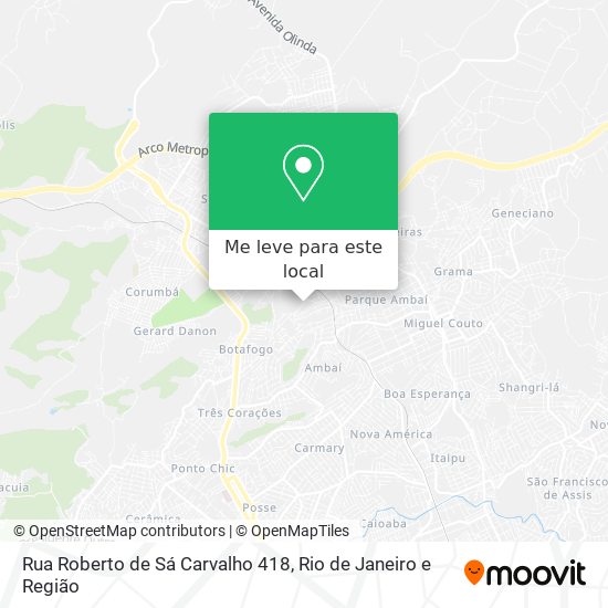 Rua Roberto de Sá Carvalho 418 mapa