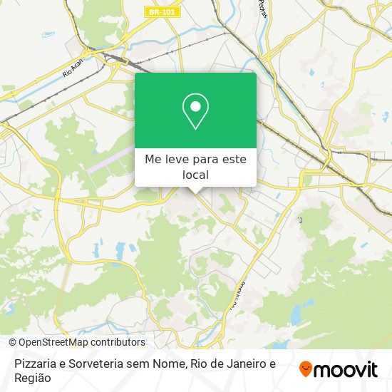 Pizzaria e Sorveteria sem Nome mapa