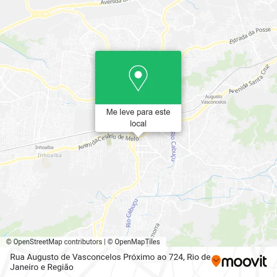 Rua Augusto de Vasconcelos Próximo ao 724 mapa