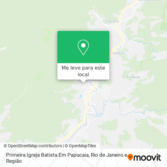 Primeira Igreja Batista Em Papucaia mapa