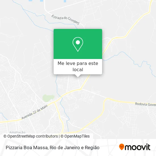 Pizzaria Boa Massa mapa