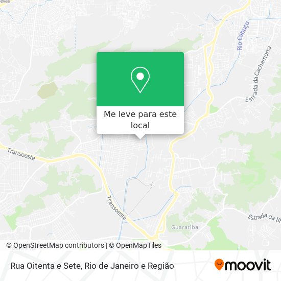 Rua Oitenta e Sete mapa