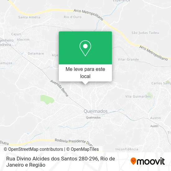 Rua Divino Alcides dos Santos 280-296 mapa